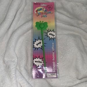 pop bubble butterfly snap pen 💚💜